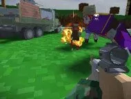 Blocky Zombie And Vehicl...