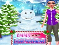 Emma And Snowman Christm...