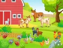 Farm Animals Puzzles Cha...