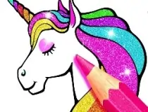 Unicorn Coloring Book Gl...